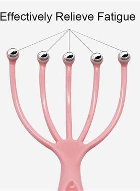 1Pcs Five Finger Head Massager Steel Ball Head Massage Relax