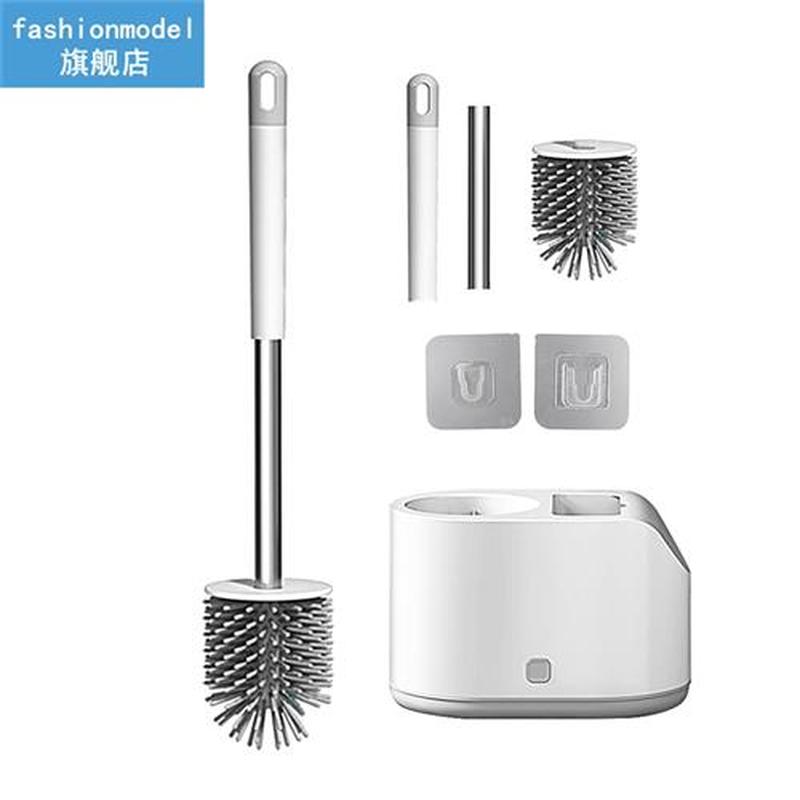 For Bathroom Ergonomic TPR Bristles Cleaning Tool 2 In 1 Wit