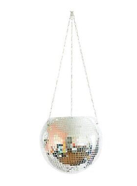 Disco Ball Planter Globe Shape Hanging Flower Pot Indoor