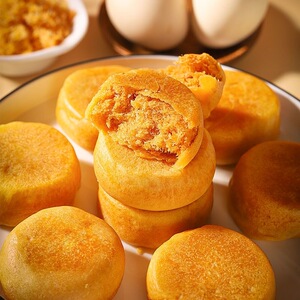 肉松饼传统糕点绿豆饼充饥代餐营养食品闽南风味老人孕妇可吃零食
