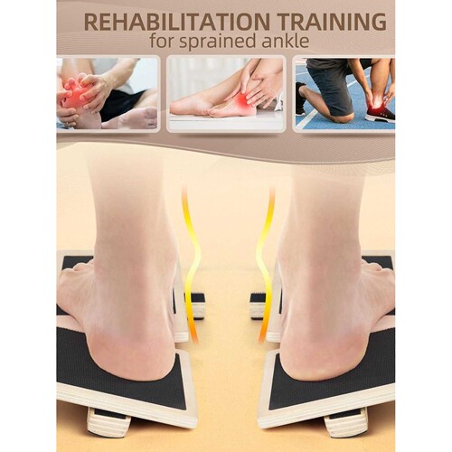 木质足部拉伸器单腿平衡训练器芭蕾平衡板木制脚踝足部强化平衡板