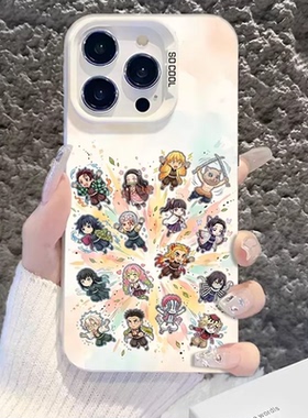 鬼灭之刃适用vivoiqoo15手机壳14无限城13二次元12动漫11周边10男iqooneo10proplus新款9pro+镂空8防摔7保护6