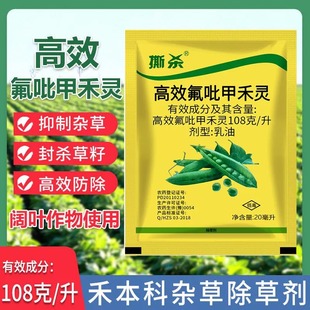 高效氟吡甲禾灵芦苇西瓜花生农药大豆田一年生禾本科杂草除草剂