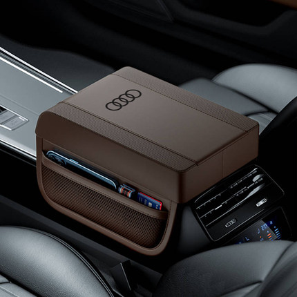 专用奥迪RS7A3A5A4L A6L A7L Q2L Q3Q6Q5L AUDI皮革扶手箱增高垫