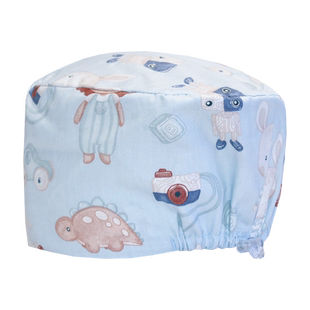 医安手术帽女纯棉手术室专用帽护士小花帽包头帽口腔牙科医生帽男