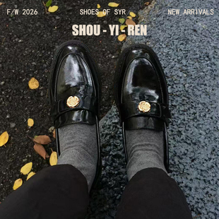 风女鞋 真皮百搭乐福鞋 一脚蹬复古热卖 春秋学院风小皮鞋 女2026新款