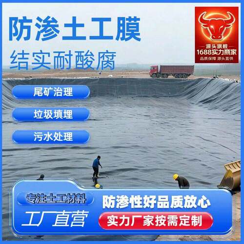 国hdpe土工膜人工湖湿地渠护MFF防水膜蓄标水道坡池防渗土工膜