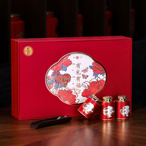 桂花红茶 茶叶2025新茶 浓香型桂花茶武夷红茶礼盒装200g