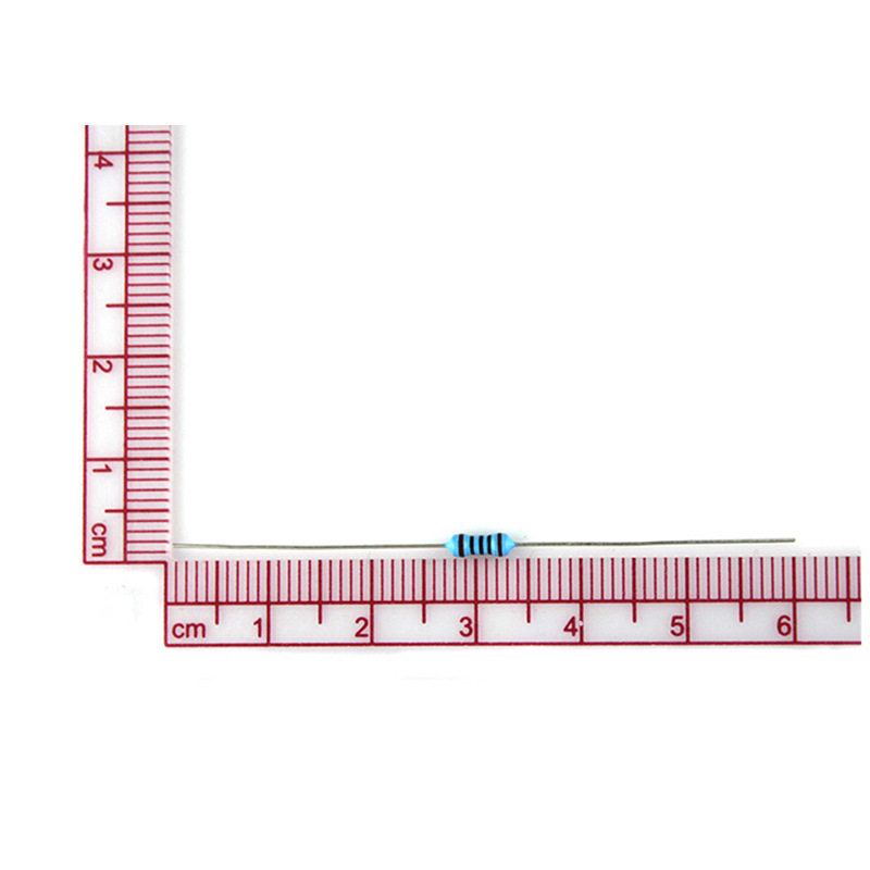 国产1/4W金属膜电阻 精度1% 五色环电阻器12R-100R欧 铁脚编带装
