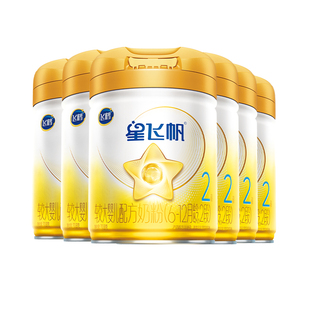 XFQ 酪蛋白奶源婴儿奶粉二段708g6罐 飞鹤星飞帆2段A2β