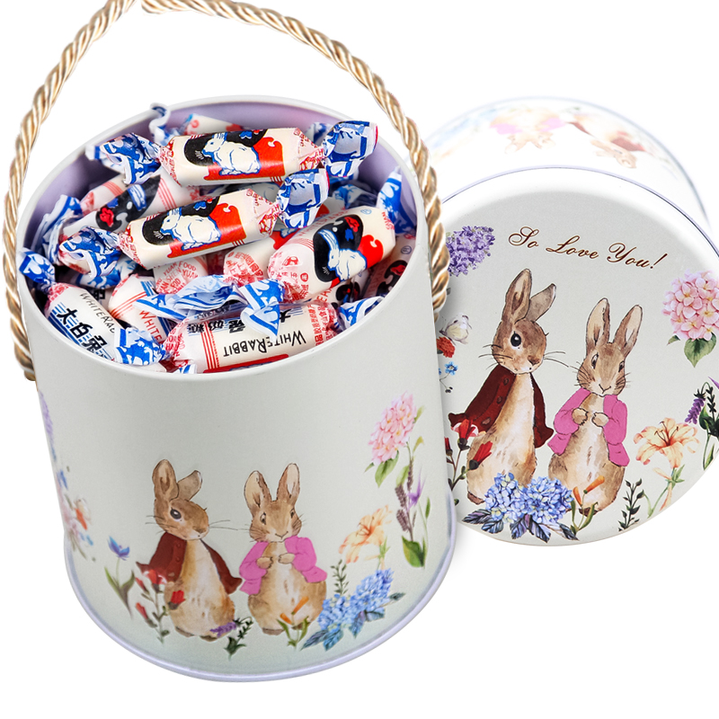 大白兔奶糖混合口味礼盒500g喜糖零食七夕情人节糖果年货置办散装