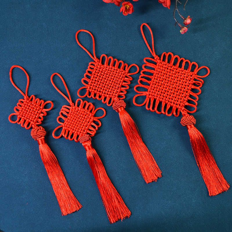 中国结挂件小号红色转运招财福字平安结转运结同心结流苏穗子装饰