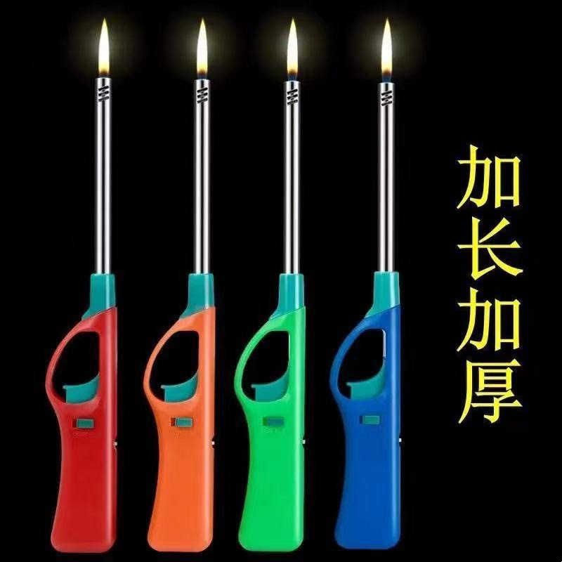 点火器煤气灶点火枪厨房明火防风电子打火器长柄燃气打火枪点火棒