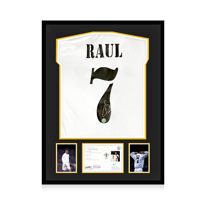 劳尔签名球衣 2024-25赛季皇家马德里队球衣 EM证书 精装裱