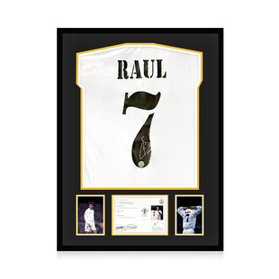 劳尔签名球衣 2024-25赛季皇家马德里队球衣 EM证书 精装裱