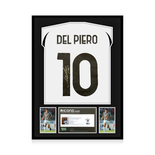 皮耶罗亲签球衣 尤文图斯2024-25赛季主场球衣 icons证书 精装裱