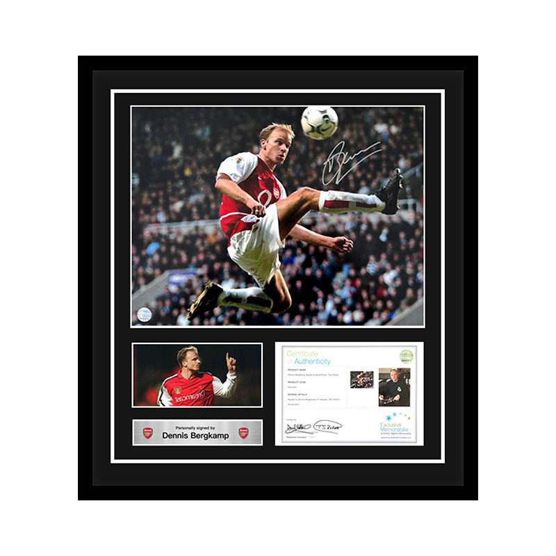 博格坎普 亲笔签名 阿森纳照片 EM证书 精装裱正品礼物球迷收藏品