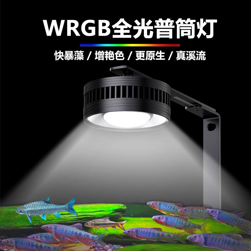 全光谱鱼缸灯暴藻增色绿苔金鱼灯