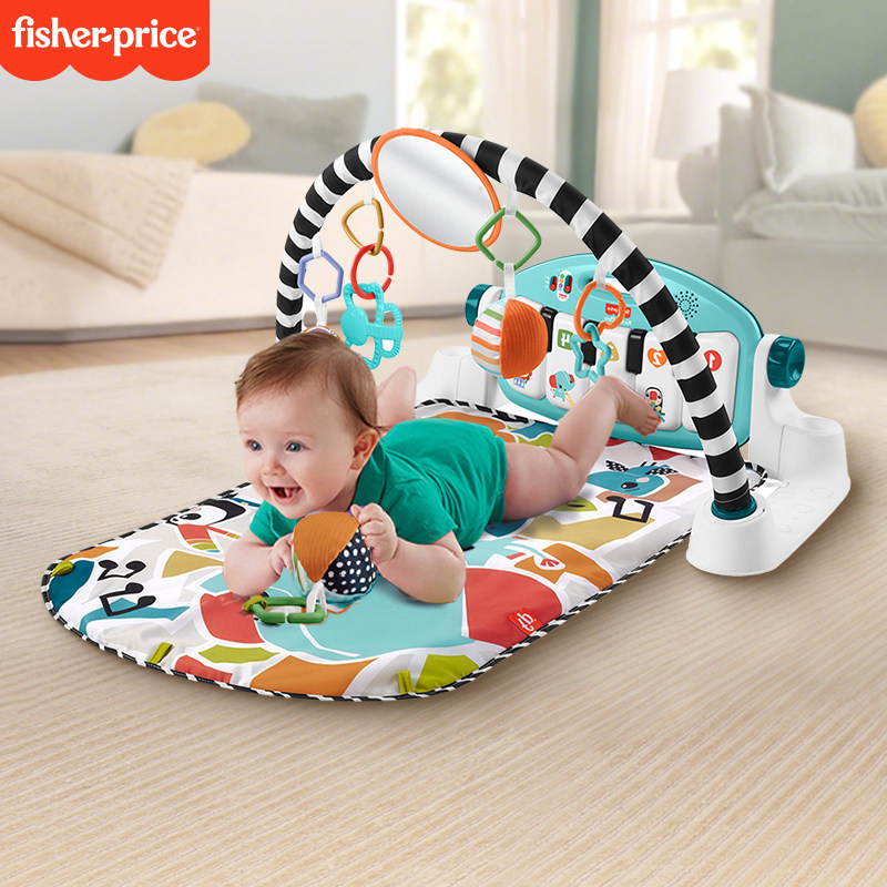 FISHER-PRICE/费雪炫彩钢琴健身器健身架新生儿宝宝安抚玩具0-3岁