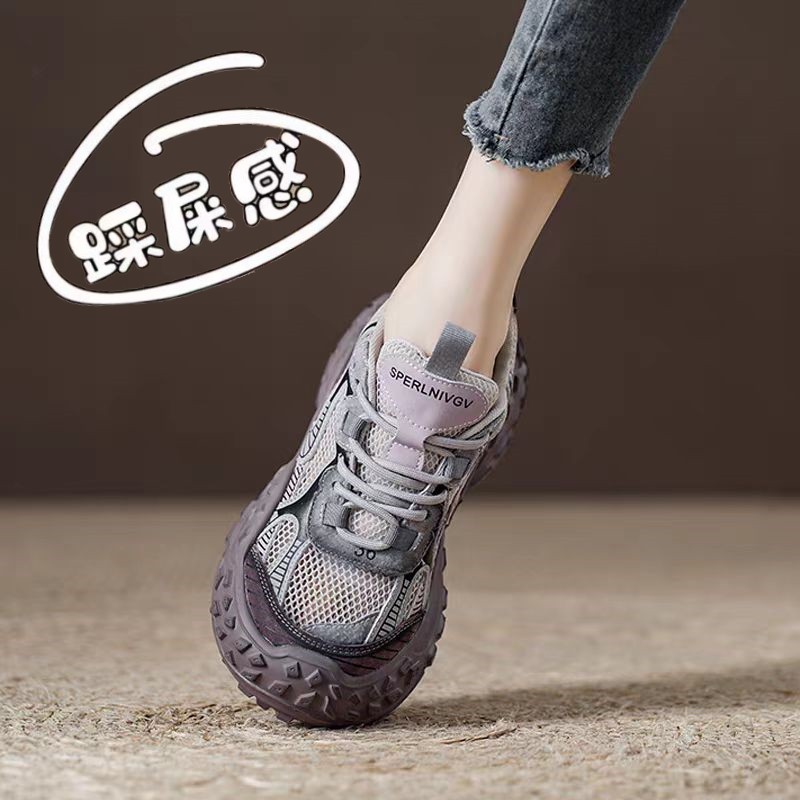 达夫妮女鞋厚底老爹鞋运动跑步鞋