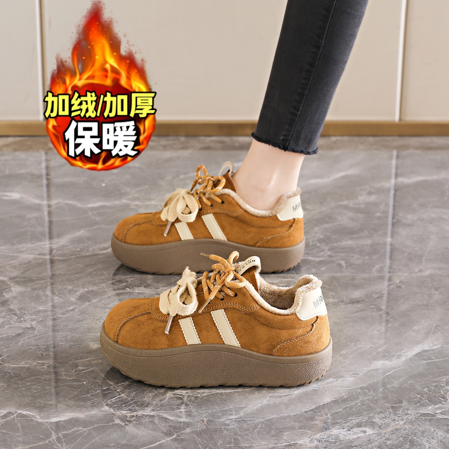 【好物推荐】加绒运动棉鞋德训鞋