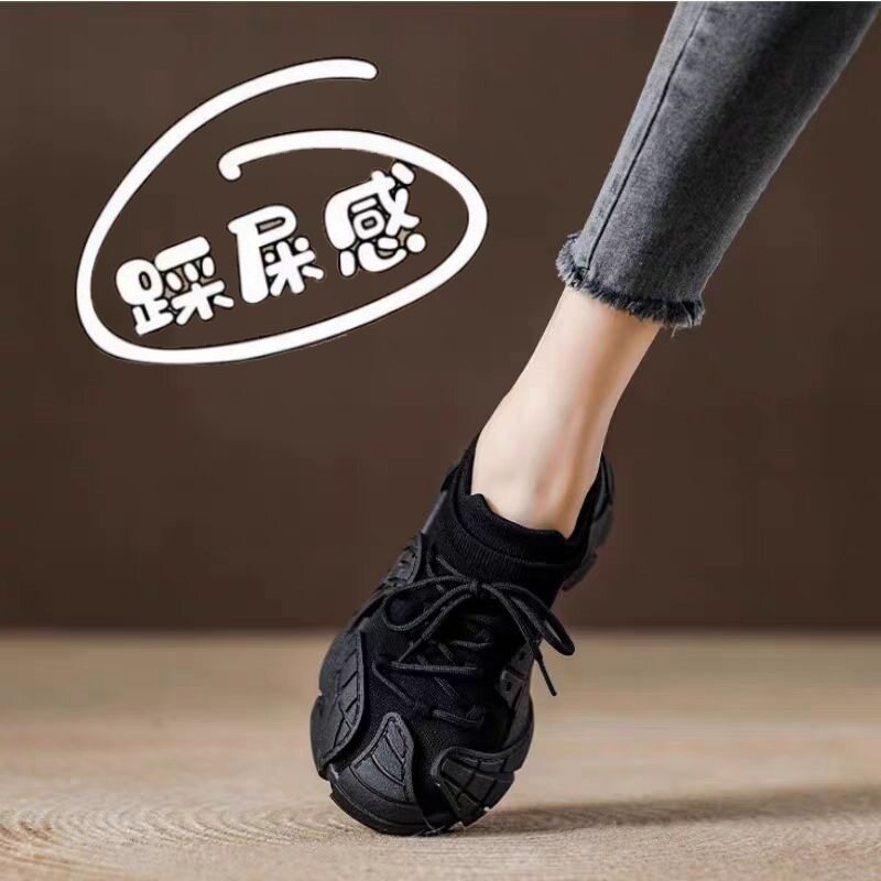 椰子鞋女春夏2026新款懒人一脚蹬健身运动鞋网面透气登山跑步鞋潮