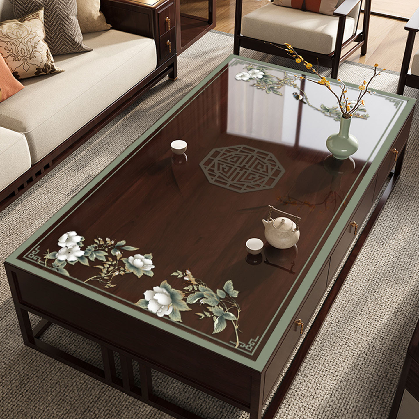 软玻璃茶几垫防水防油防烫桌布