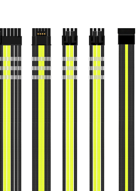 FSP全汉ATX3系列PCIE5模组电源40/50显卡12+4P主板CPU编织定制线