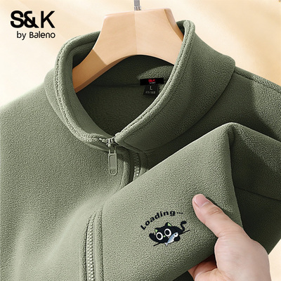 班尼路S&K潮牌摇粒绒外套男款