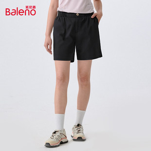 班尼路2026女装夏季凉感透气休闲短裤仿天丝凉感五分泽西风短裤Z