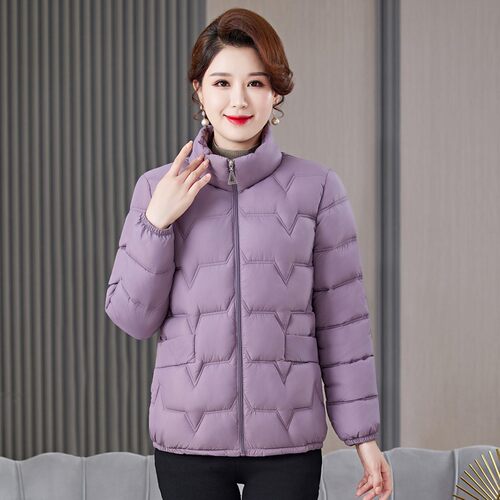 女士保暖立领时尚显瘦棉服