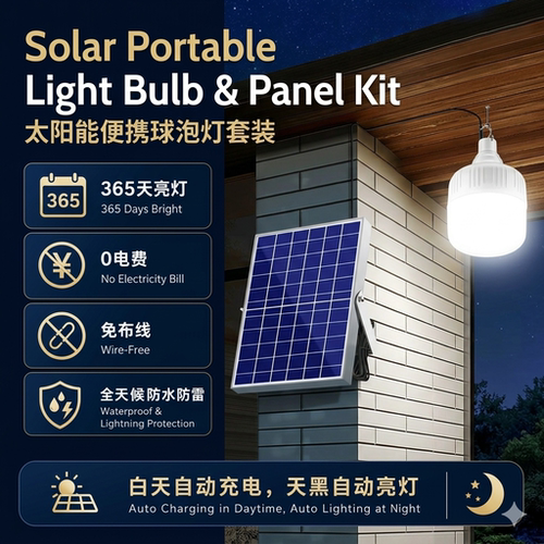 家用LED球泡灯农村天黑自动亮