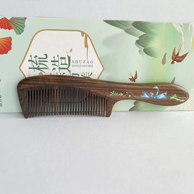 谭木匠木梳子卷发梳按摩梳气垫梳牛角梳天然护发按摩节日礼物