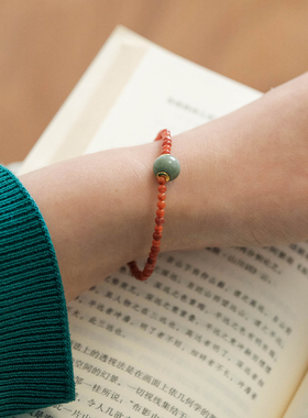 【洛神珠】高定汝瓷珠南红手串