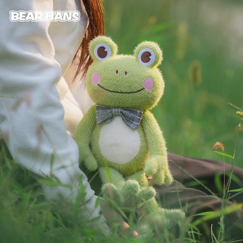 小熊汉斯BearHans治愈陪伴安抚青蛙玩偶毛绒玩具公仔节日礼物,玩具/童车/益智/积木/模型,毛绒/玩偶/公仔/布艺类玩具,淘宝优惠券,粉丝福利购,淘宝优惠卷