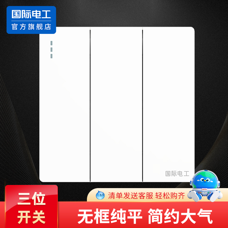 国际电工开关插座面板