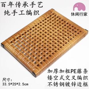 夏天制衣厂员工坐垫散热透气出租车货车凉垫学生双面镂空仿藤坐垫