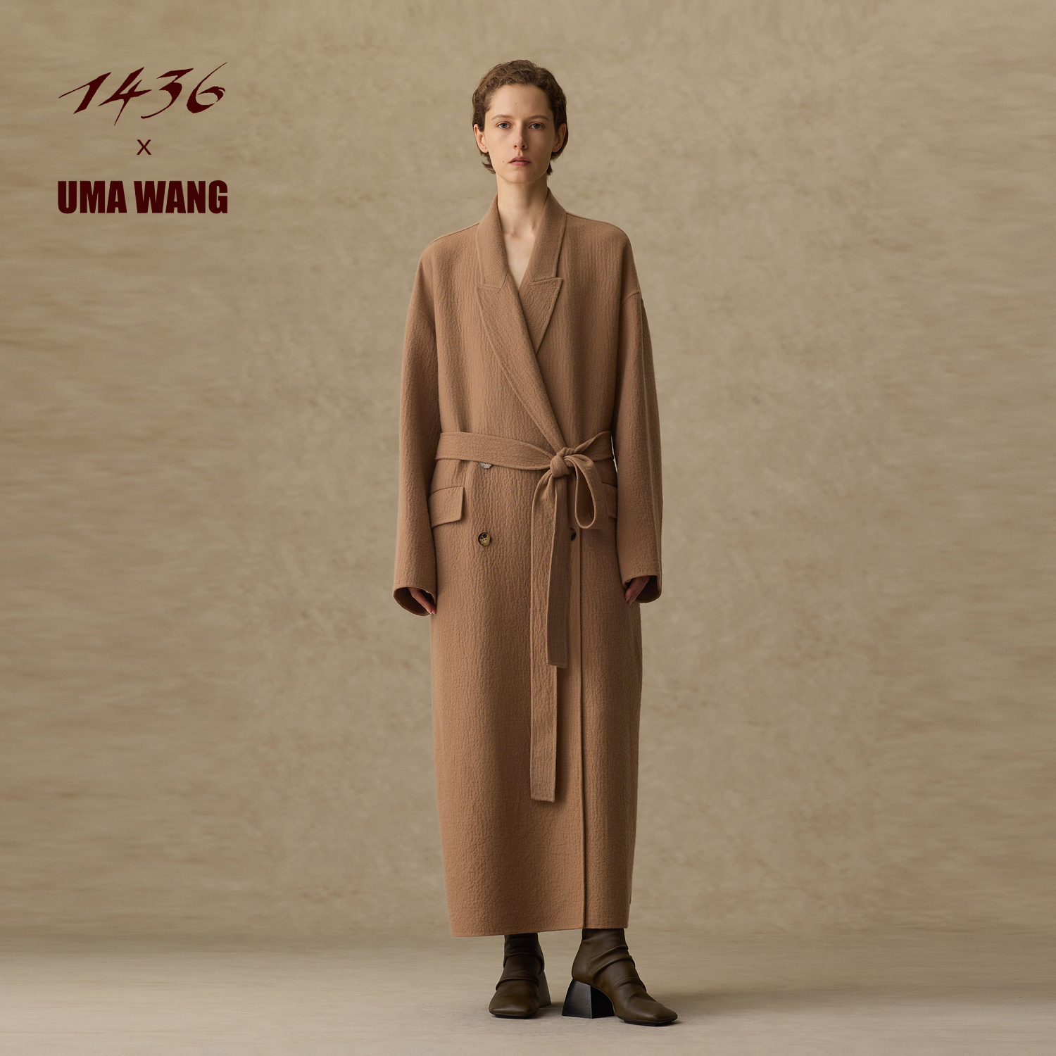 1436 X UMA WANG联名系列2025年秋冬新品女士大衣