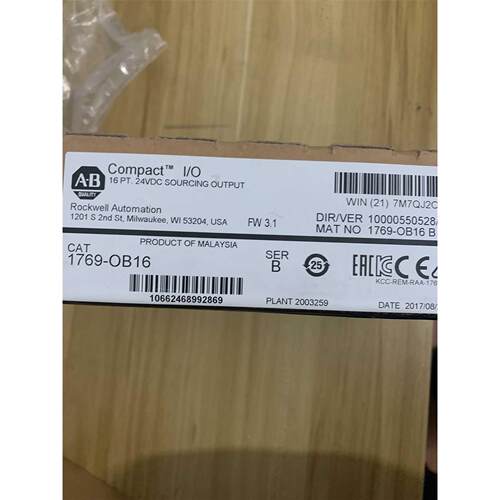 现货AB PLC模块， 全新正品1769-OB16！