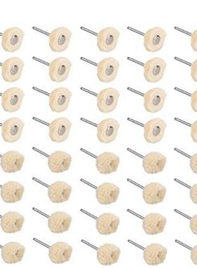 跨境40PC白布轮 抛光轮 毛线轮 细缝抛光轮 电磨配件