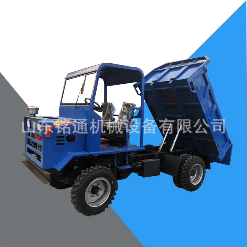 无棚25马力四轮自卸翻斗车柴油运粮车四驱液压工程车可选配