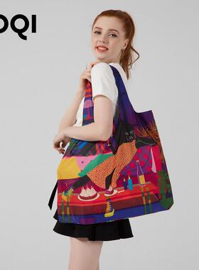 LOQI&Aurelia Durand艺术环保袋时尚插画购物袋轻便随身包 冬
