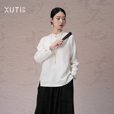 序缇质造春夏新款复古国风新中式女装桑蚕丝上衣H260-10750