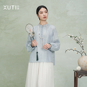 序缇质造 27778 上衣女早春H49 画中游 四经绞罗桑蚕丝新中式