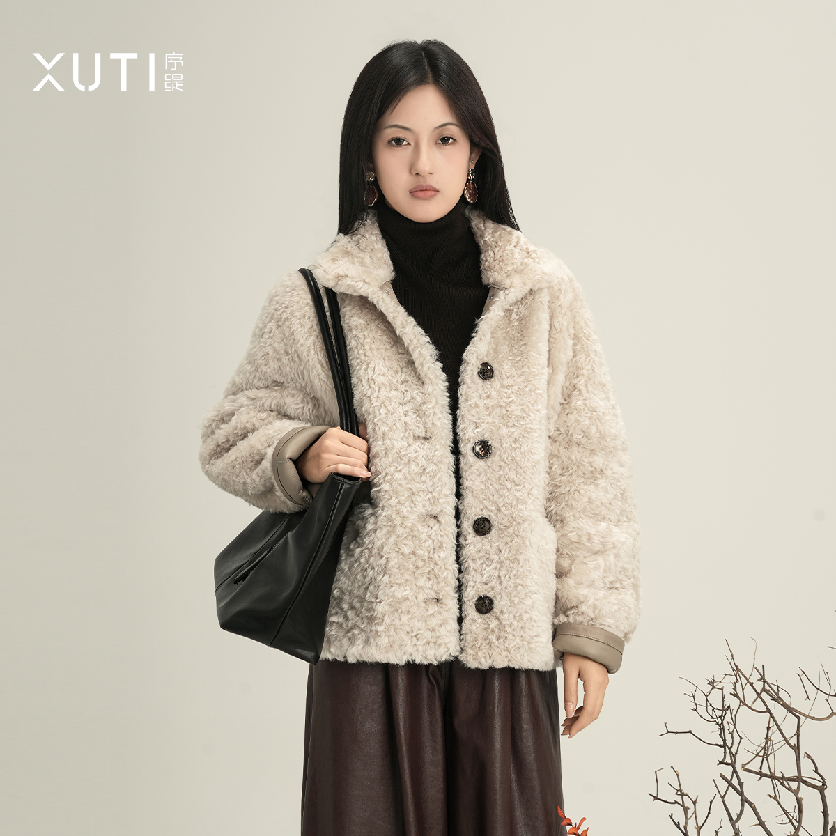 乐芙兰皮毛一体高端皮草女冬季