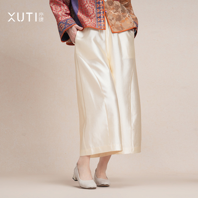 休闲阔腿裤女早春宽松直筒裤子