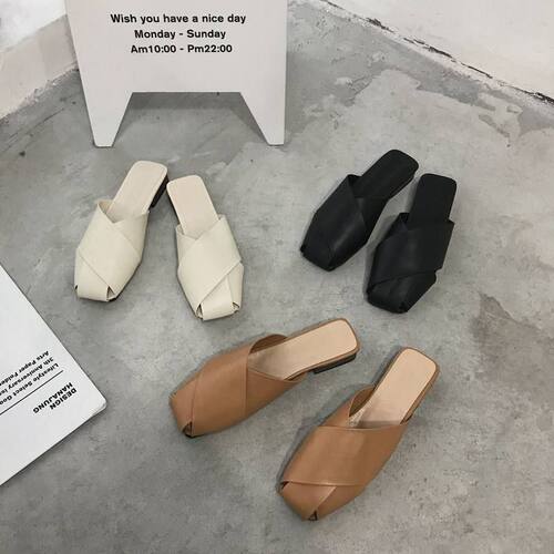 包头平底拖鞋女夏季新款时尚外