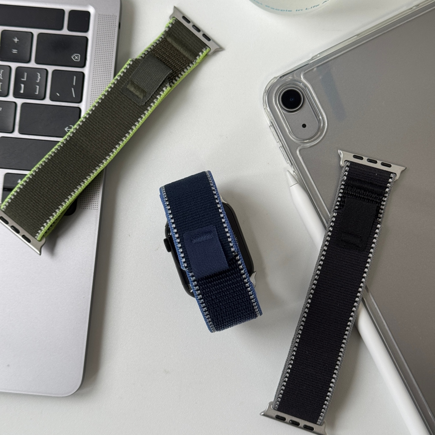 适用苹果手表s11手表带applewatchs10新款尼龙iwatchs9/8编织腕带