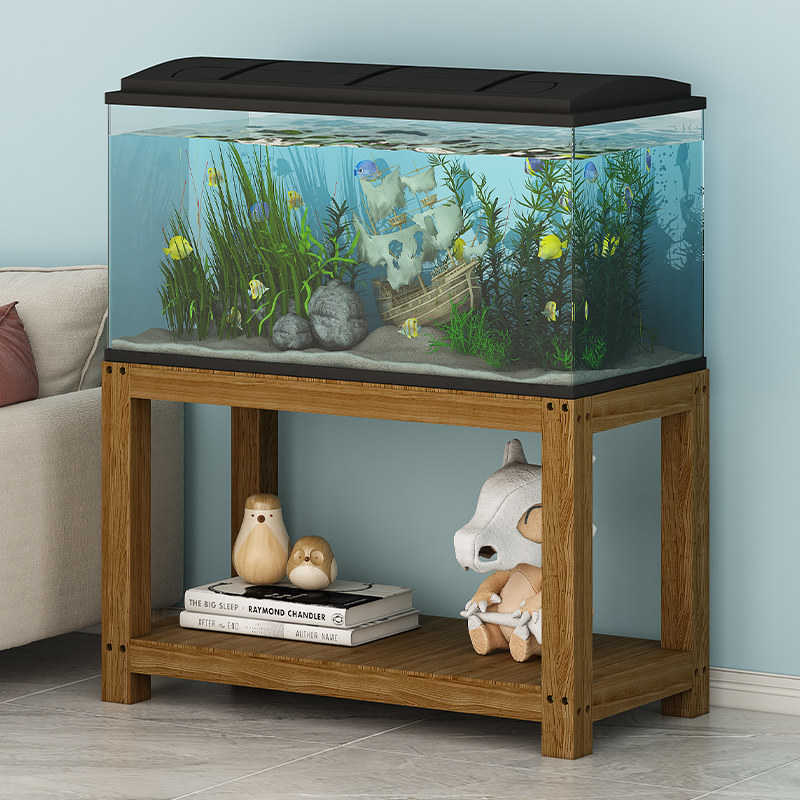简易鱼缸架子实木客厅中小型底座简约底柜承重放置台水缸支架托架,宠物/宠物食品及用品,桌面缸,淘宝优惠券,粉丝福利购,淘宝优惠卷