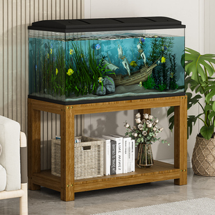 鱼缸架实木专用柜底柜底座中小型水簇箱底架托架底滤承重架子桌子
